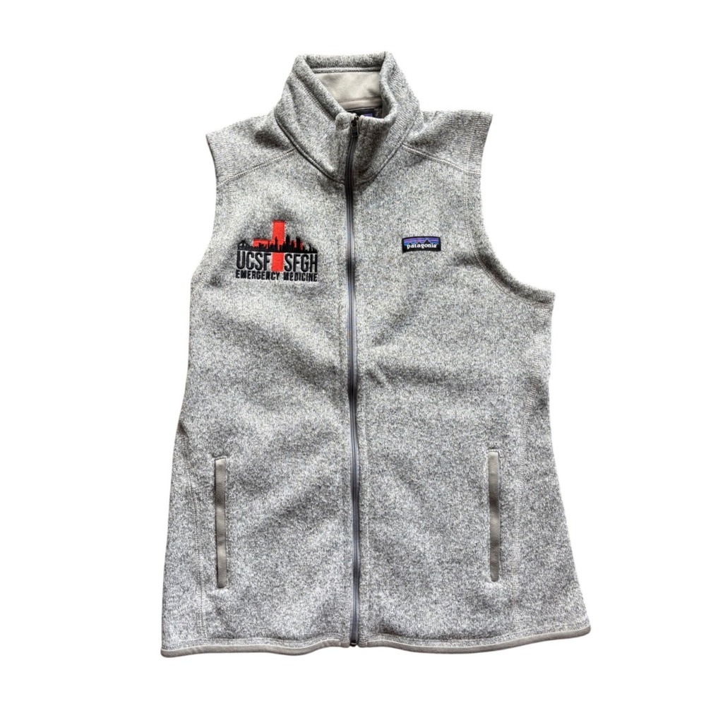Patagonia Better Sweater Grey Vest UCSF SFGH Emergency Medince Size M